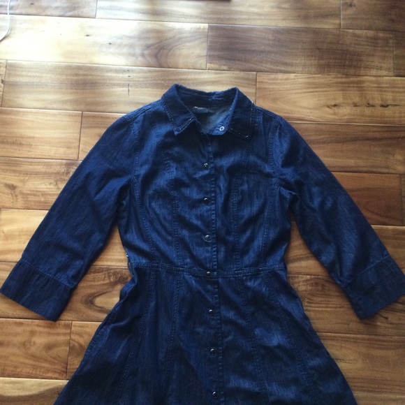✔️ Twinset My Twin Beautiful Long Denim Dress Size Small - Picture 2 of 12